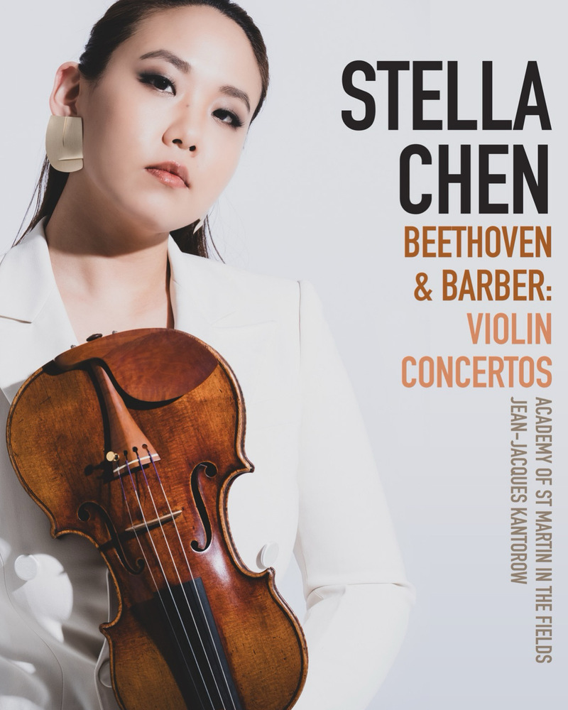 VC Artist Stella Chen's New Album "Beethoven & Barber: Violin Concertos"